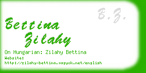 bettina zilahy business card